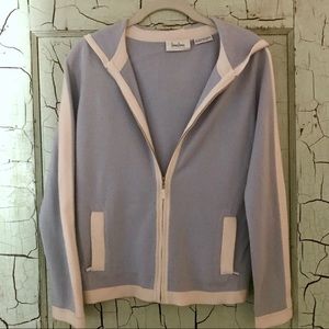 Neiman Marcus Cashmere Hoodie Cardigan Sweater